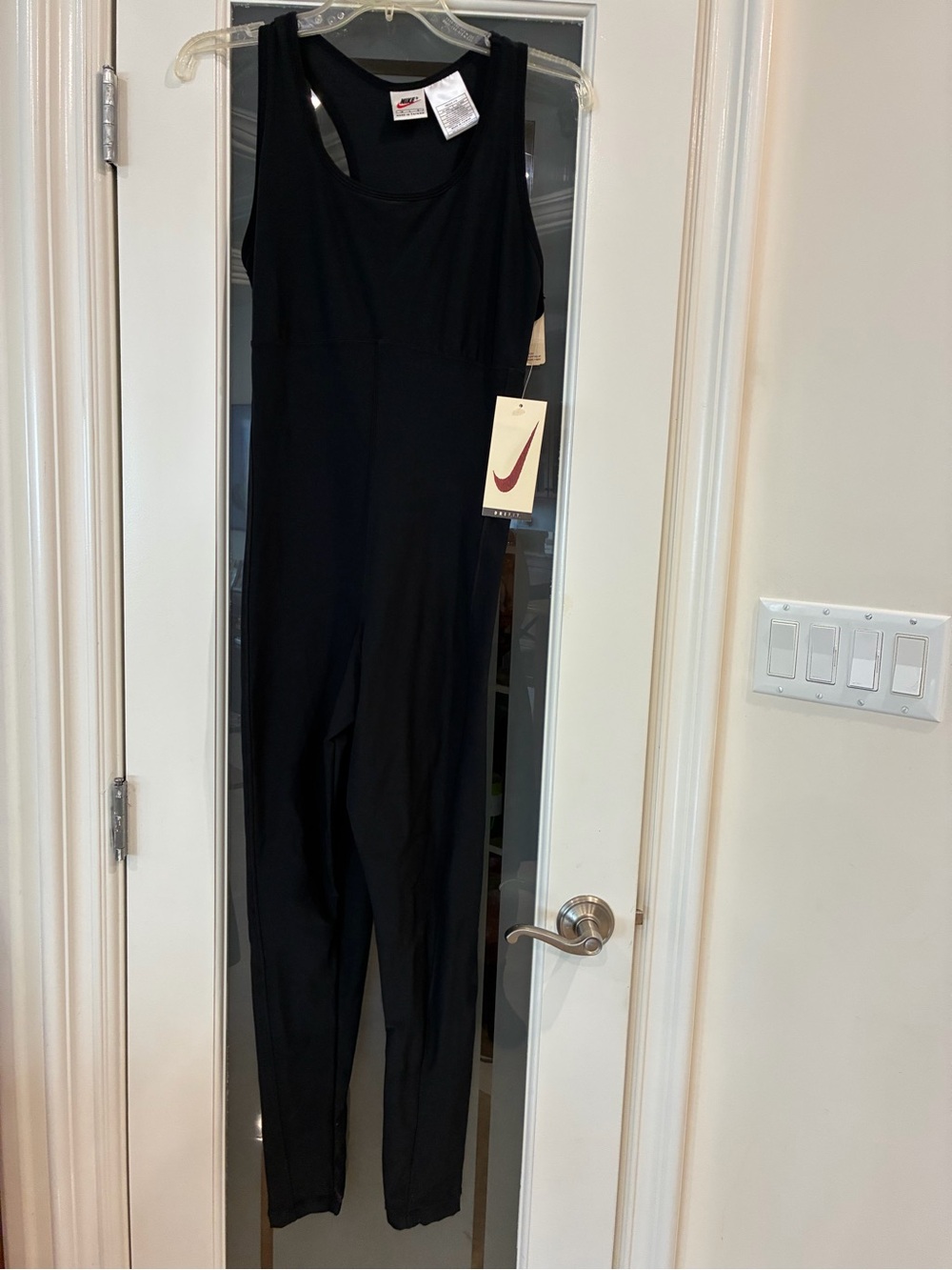 Nike Black Sleeveless Athletic Jumpsuit